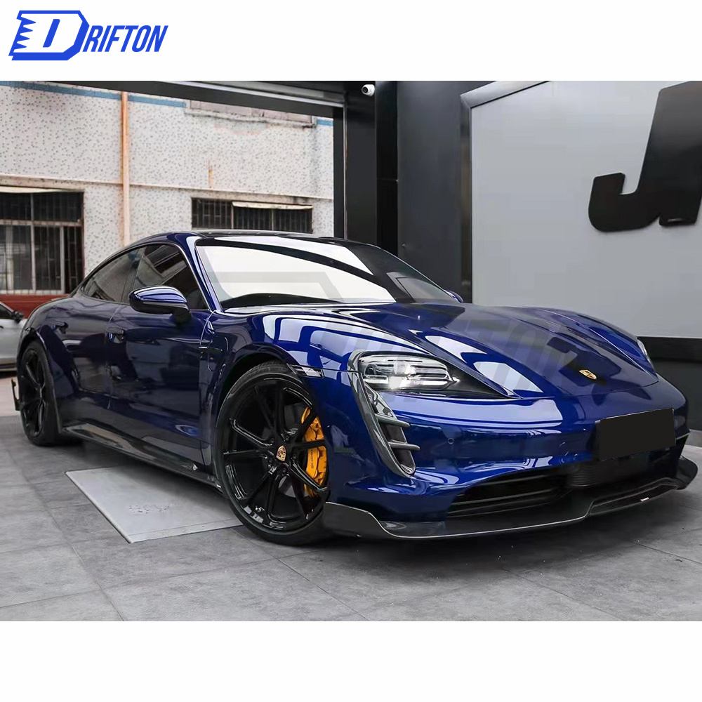 CMST Style Carbon Fiber Side Skirt For Porsche Taycan 4S Turbo 2019-2020