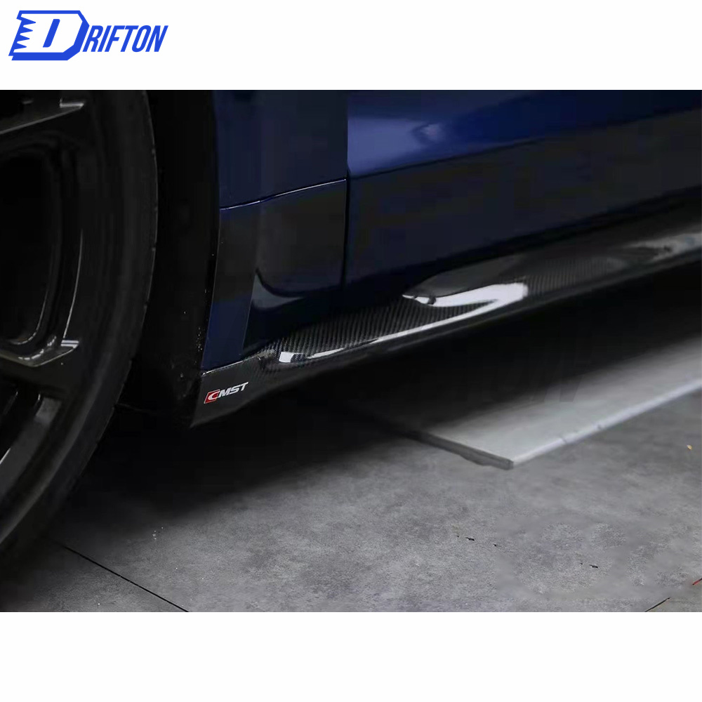 CMST Style Carbon Fiber Side Skirt For Porsche Taycan 4S Turbo 2019-2020