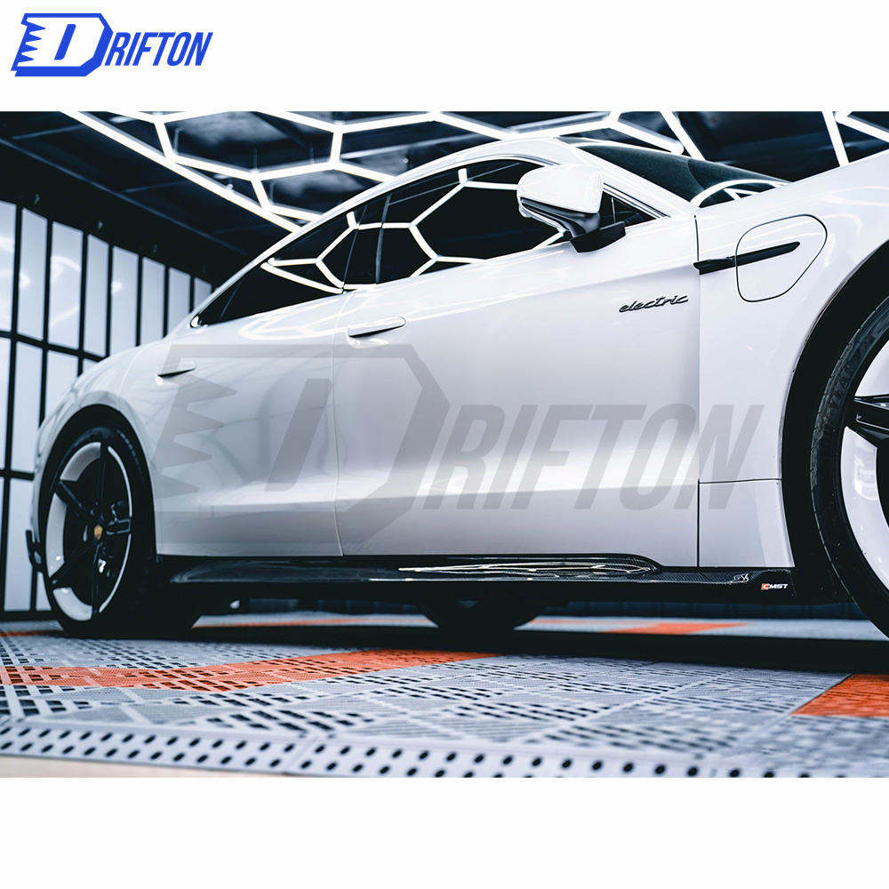 CMST Style Carbon Fiber Side Skirt For Porsche Taycan 4S Turbo 2019-2020