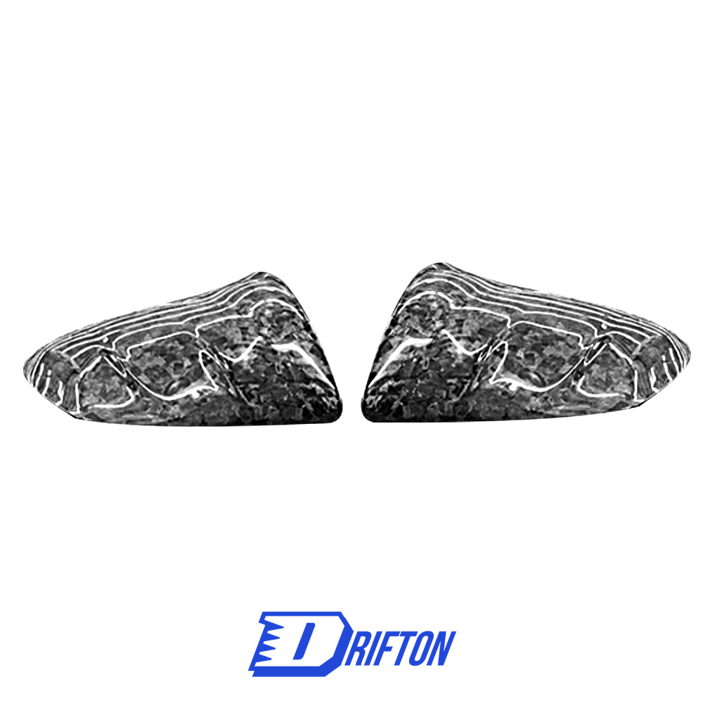 MSY Style Dry Carbon Fiber Mirror Cover (add on) For Porsche Taycan Turbo 2019-2020