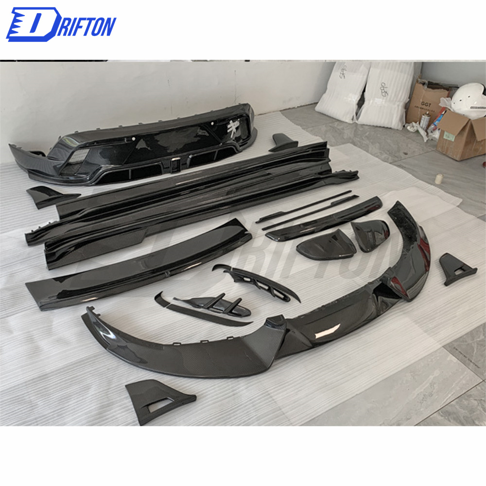 MSY Style Dry Carbon Fiber Rear Diffuser For Porsche Taycan Turbo 2019-2020