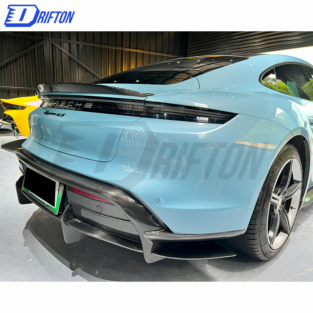 OD Style Dry Carbon Fiber Rear Diffuser For Porsche Taycan 2019-2020
