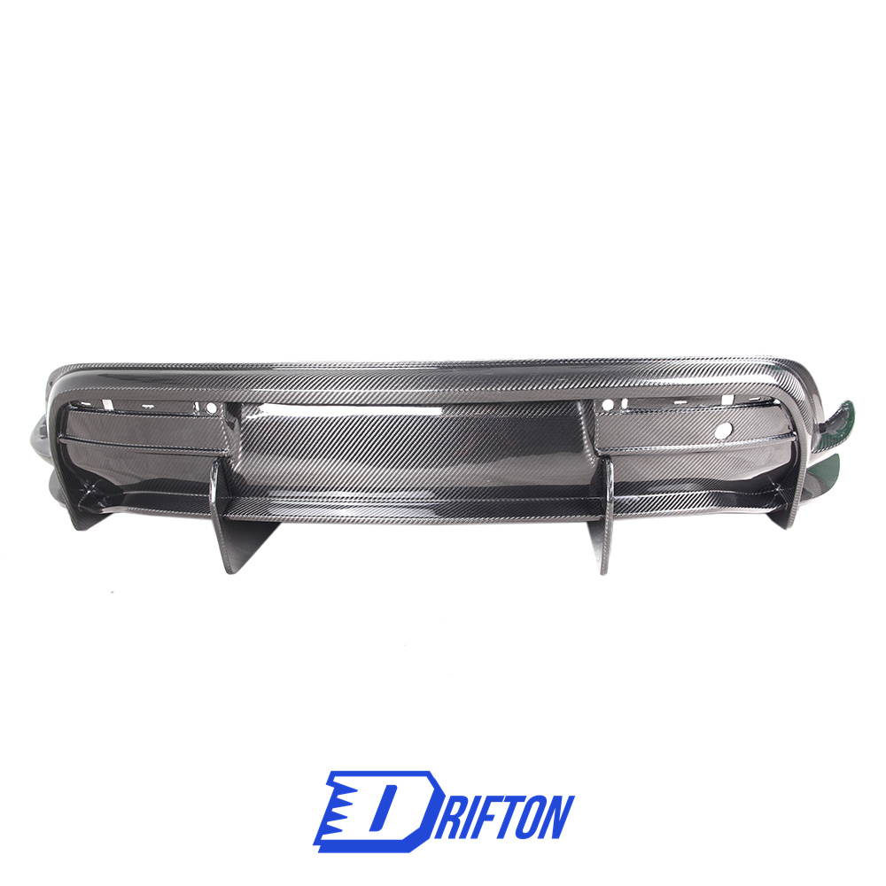 OD Style Dry Carbon Fiber Rear Diffuser For Porsche Taycan 2019-2020