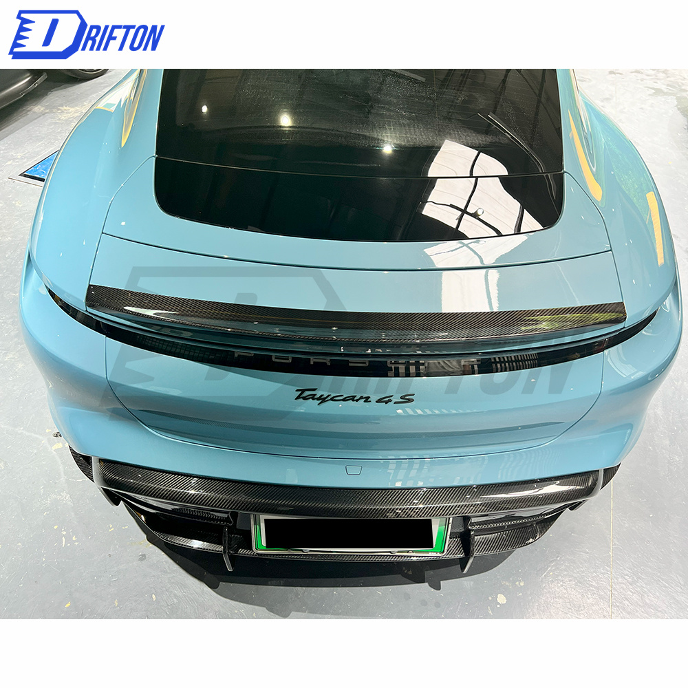 OD Style Dry Carbon Fiber Rear Diffuser For Porsche Taycan 2019-2020