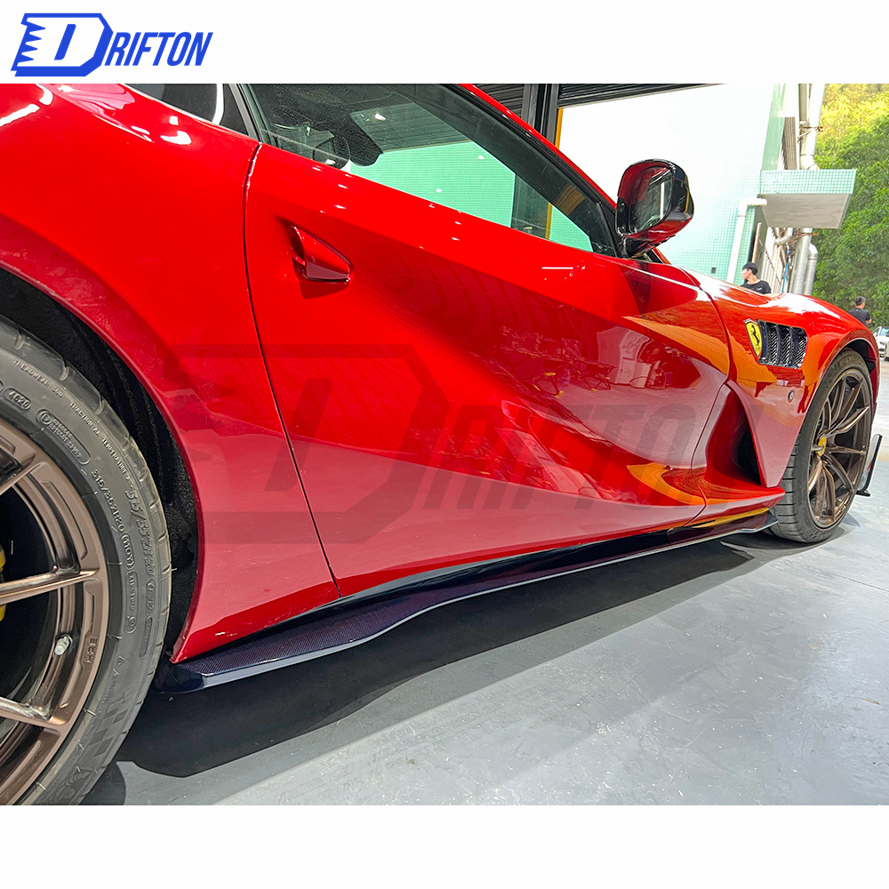 MS Type Dry Carbon Fiber Side Skirts For Ferrari 812 2017-2018