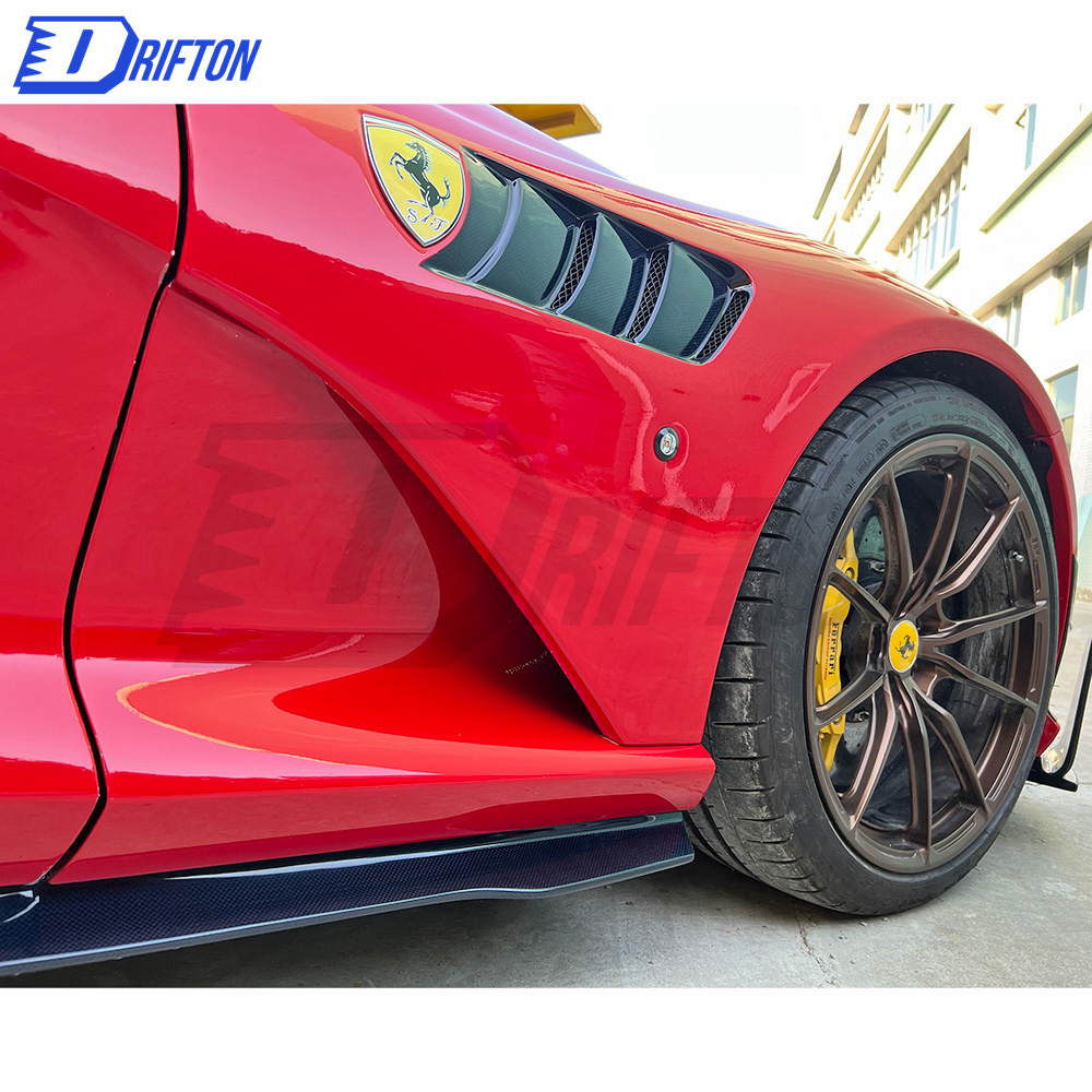 MS Type Dry Carbon Fiber Side Skirts For Ferrari 812 2017-2018