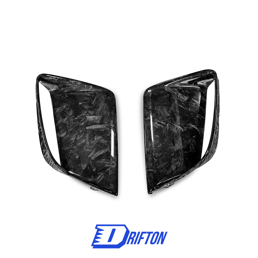 WS Style Dry Forged Carbon Fiber Front Bumper Vent For Audi RS7