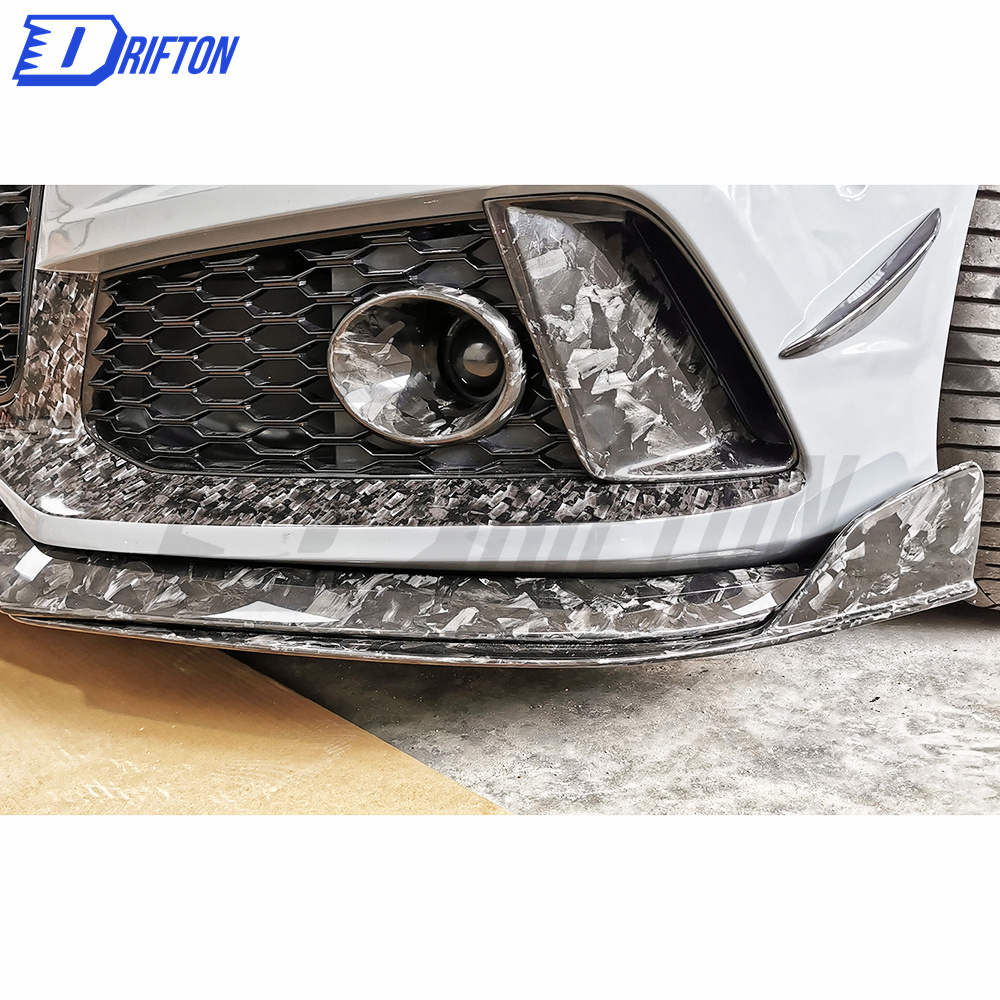 WS Style Dry Forged Carbon Fiber Front Bumper Vent For Audi RS7