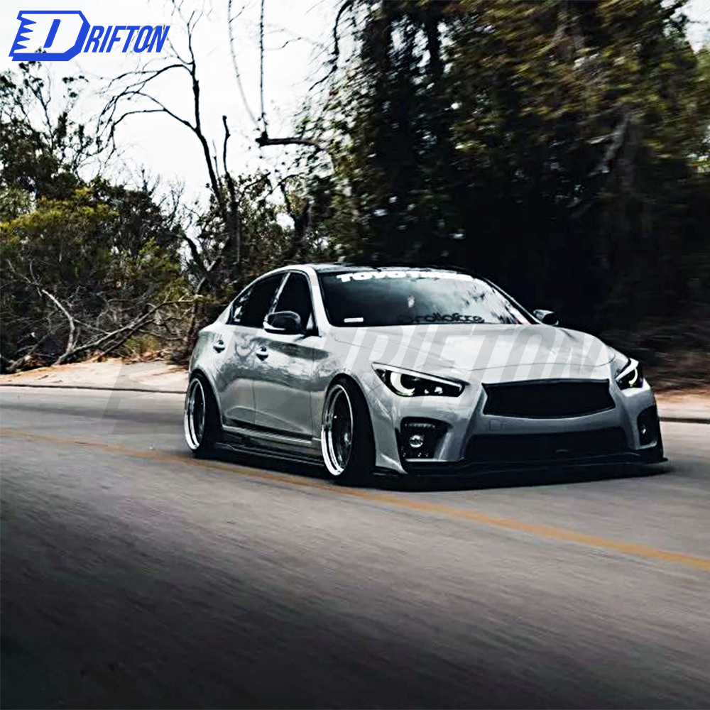 Blitz Style Glass Fiber Body Kit (With LED) For INFINITI Q50 2014-2021