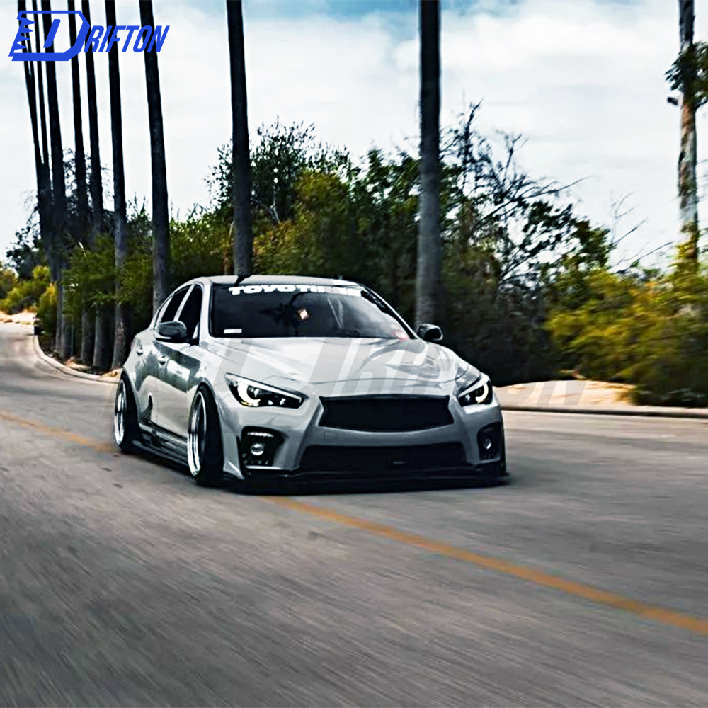 Blitz Style Glass Fiber Body Kit (With LED) For INFINITI Q50 2014-2021