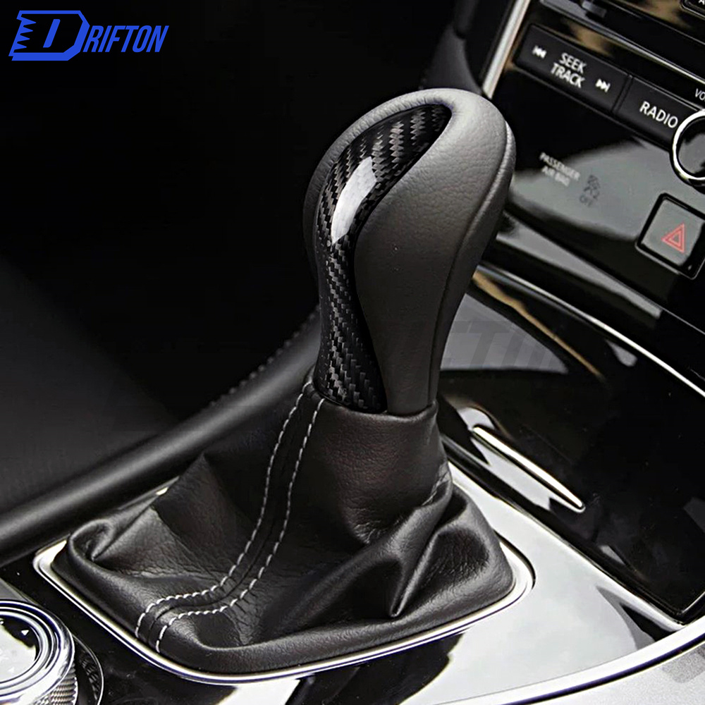 Carbon Fiber Gear Head Trim For INFINITI Q50 2014-2017