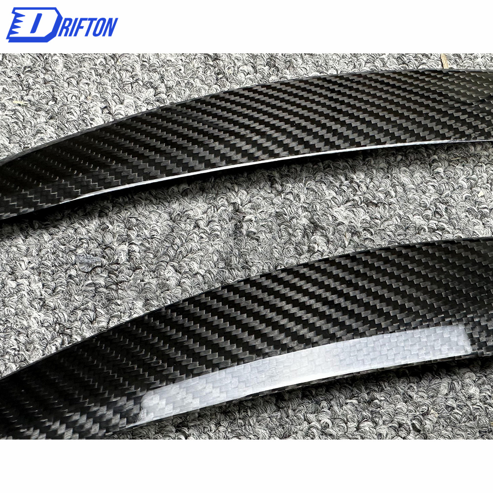 Dry Carbon Fiber Lamp Eyebrow Lid Cover For INFINITI Q50 2014-2021