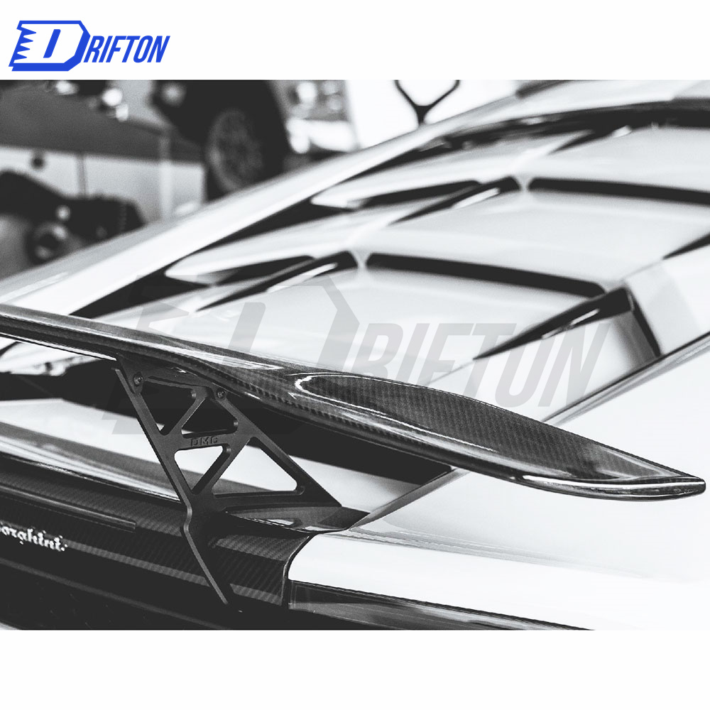 DMC-Style Forged Dry Carbon Fiber Rear Spoiler With Trunk For Lamborghini Huracan LP610-4 2014-2018