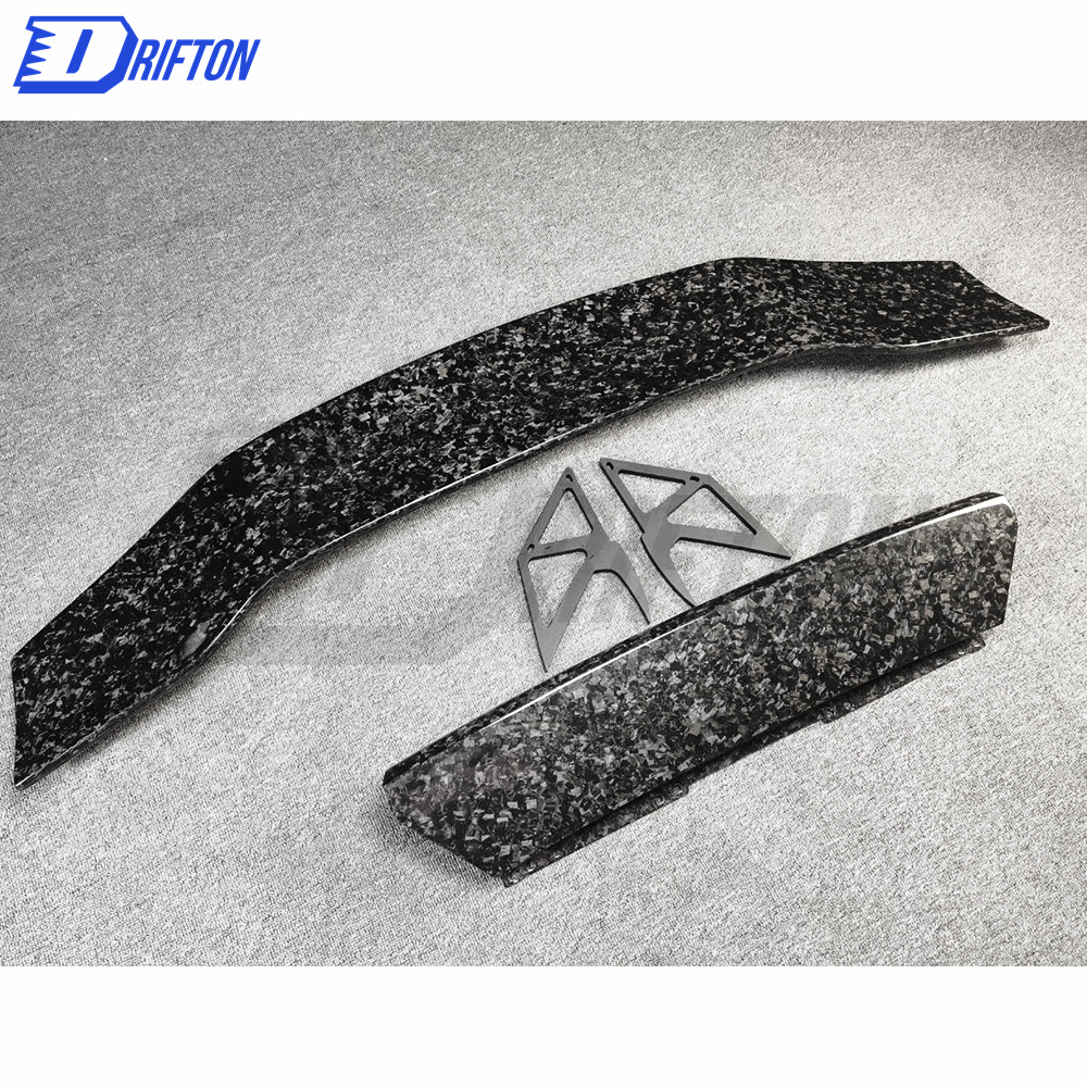 DMC-Style Forged Dry Carbon Fiber Rear Spoiler With Trunk For Lamborghini Huracan LP610-4 2014-2018