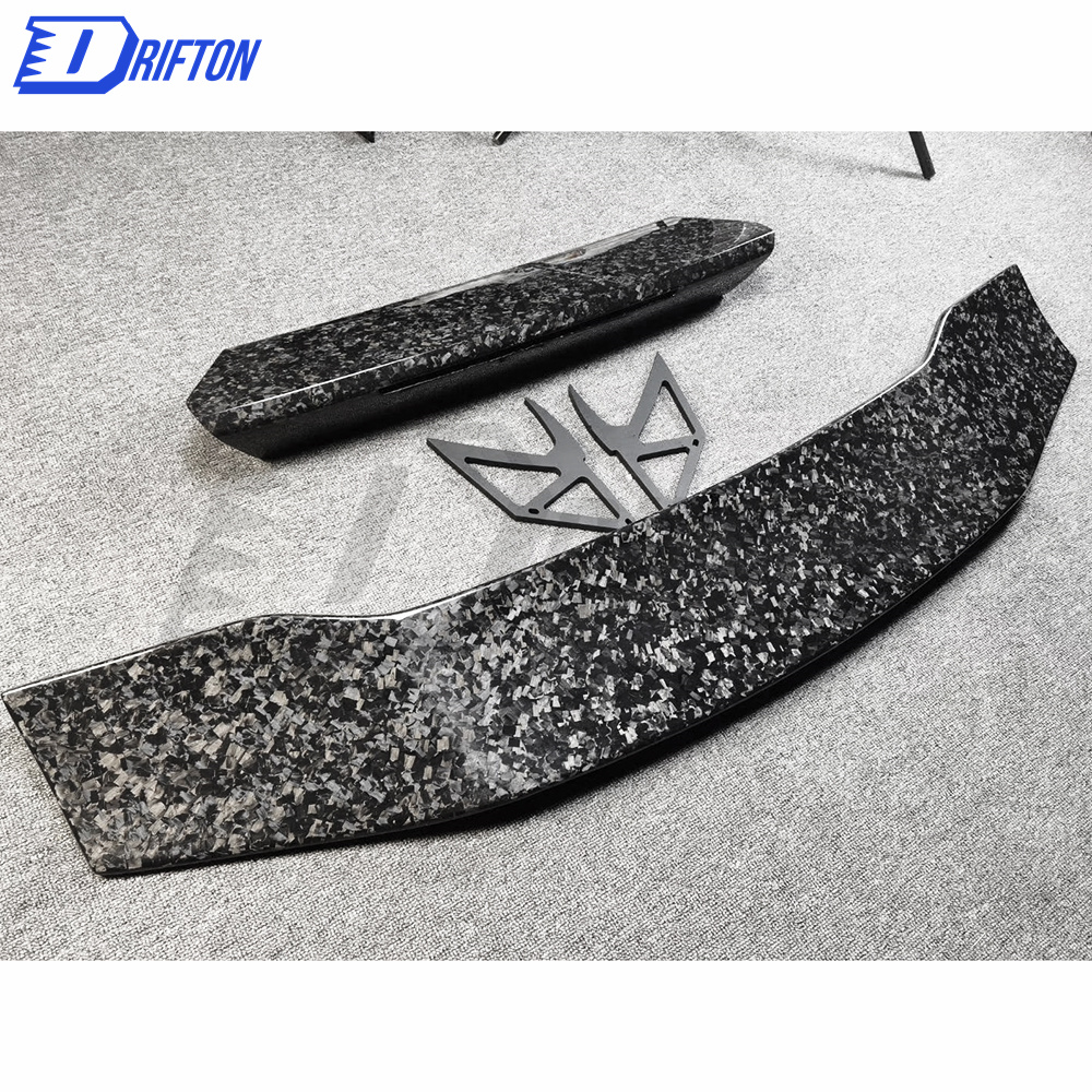 DMC-Style Forged Dry Carbon Fiber Rear Spoiler With Trunk For Lamborghini Huracan LP610-4 2014-2018