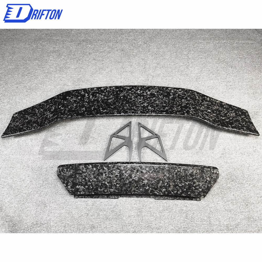 DMC-Style Forged Dry Carbon Fiber Rear Spoiler With Trunk For Lamborghini Huracan LP610-4 2014-2018
