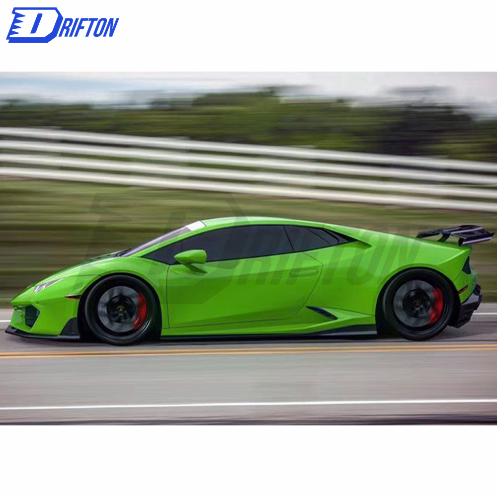 OKing Style Dry Carbon Fiber Side Skirt For Lamborghini Huracan LP610-4 LP580 2014-2018
