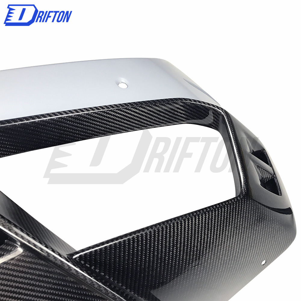 OKing Style Half Dry Carbon Fiber Rear Bumper For Lamborghini Huracan LP610-4 LP580 2014-2018