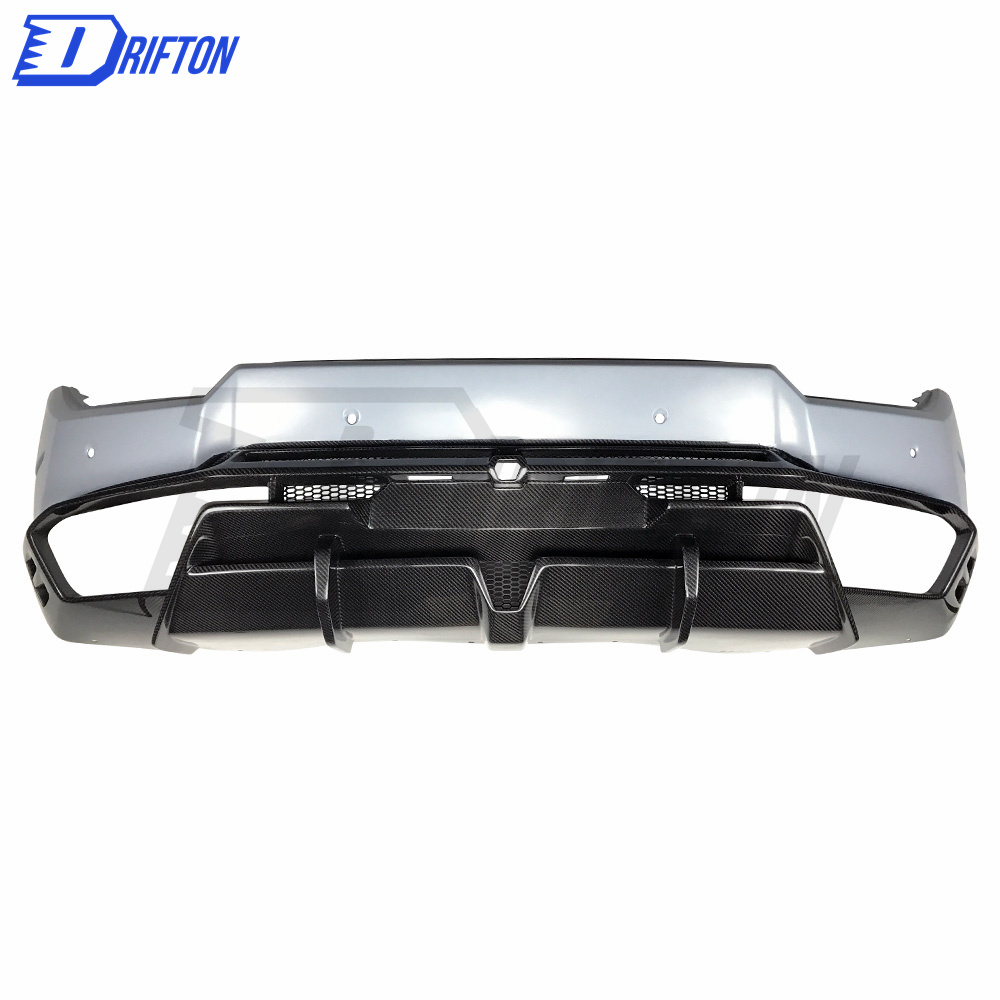 OKing Style Half Dry Carbon Fiber Rear Bumper For Lamborghini Huracan LP610-4 LP580 2014-2018