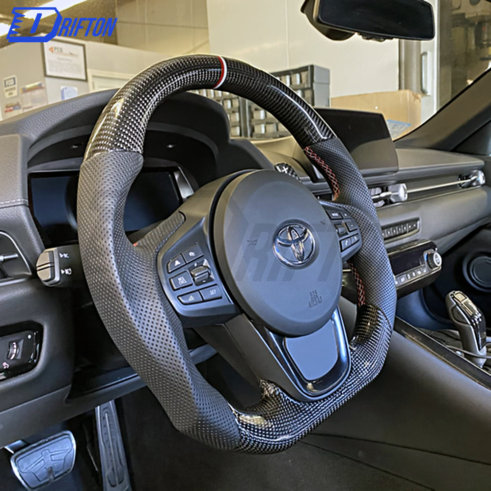 V3 Custom Made Carbon Fiber Steering Wheel For Supra A90 GR MK5 2019-2021