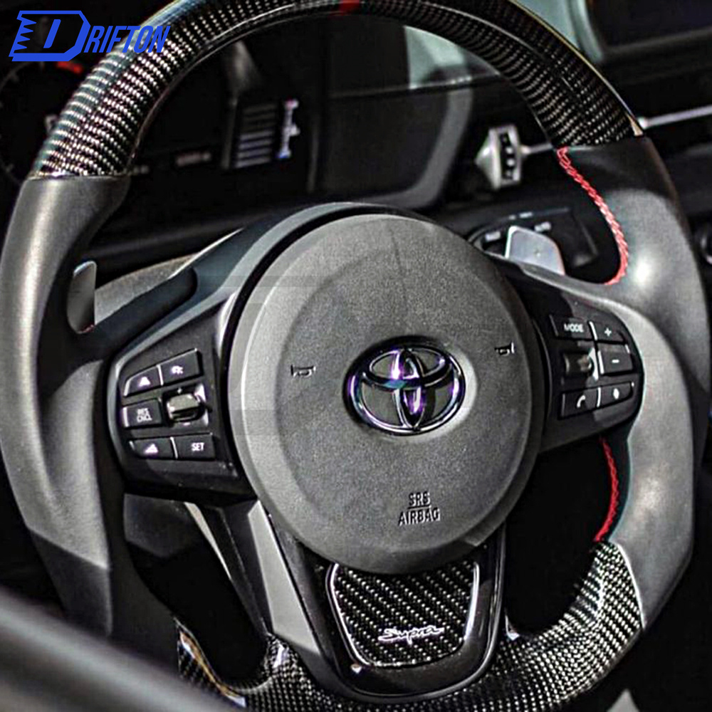 V3 Custom Made Carbon Fiber Steering Wheel For Supra A90 GR MK5 2019-2021