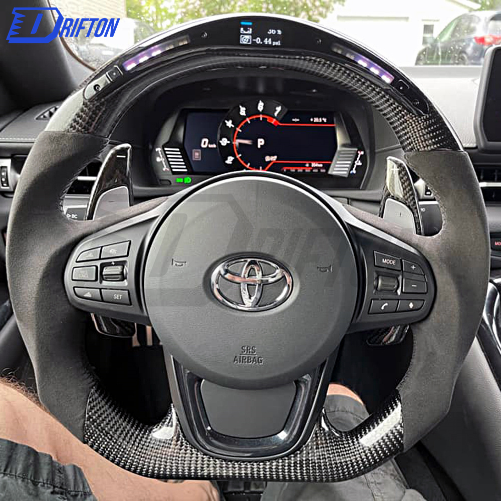 V3 Custom Made Carbon Fiber Steering Wheel For Supra A90 GR MK5 2019-2021