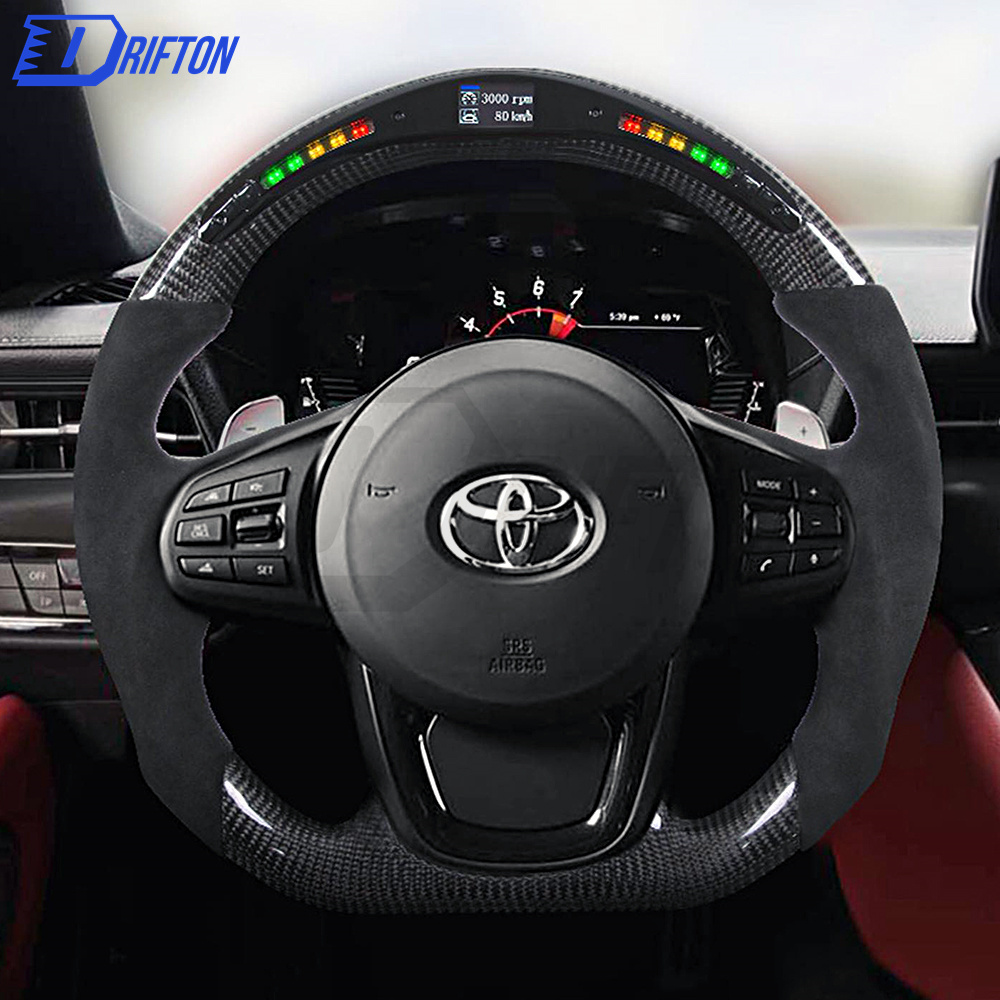 V3 Custom Made Carbon Fiber Steering Wheel For Supra A90 GR MK5 2019-2021