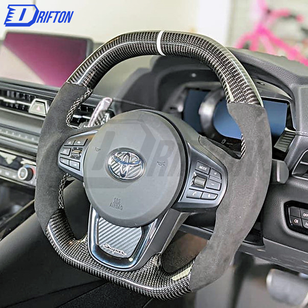 V3 Custom Made Carbon Fiber Steering Wheel For Supra A90 GR MK5 2019-2021