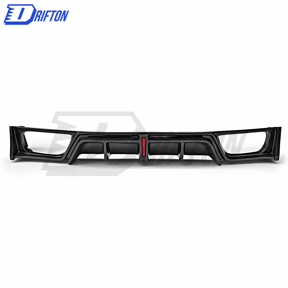 CMST V2 Style Half Carbon Fiber Rear Bumper With Diffuser For Nissan R35 GTR 2008-2016