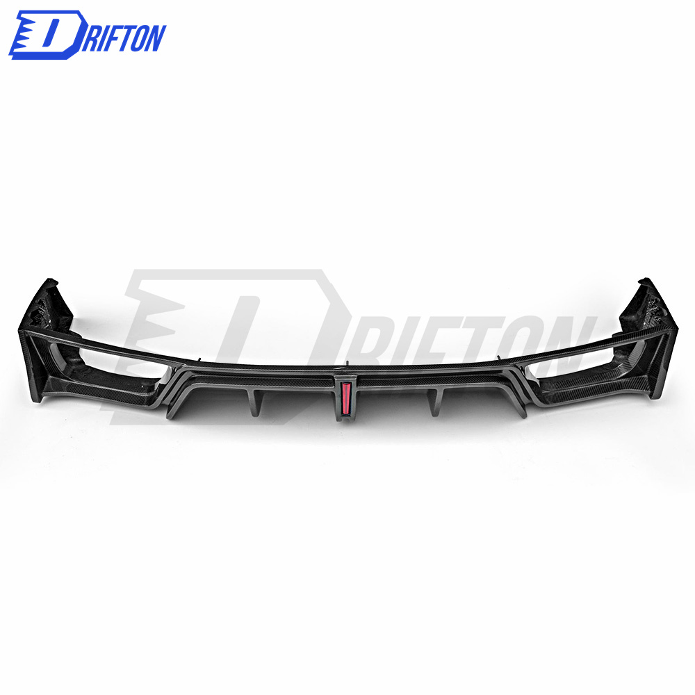 CMST V2 Style Half Carbon Fiber Rear Bumper With Diffuser For Nissan R35 GTR 2008-2016