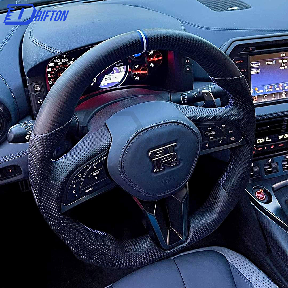 Customize Style Steering Wheel With LED Shift Light and shift paddle For Nissan R35 2017-2019