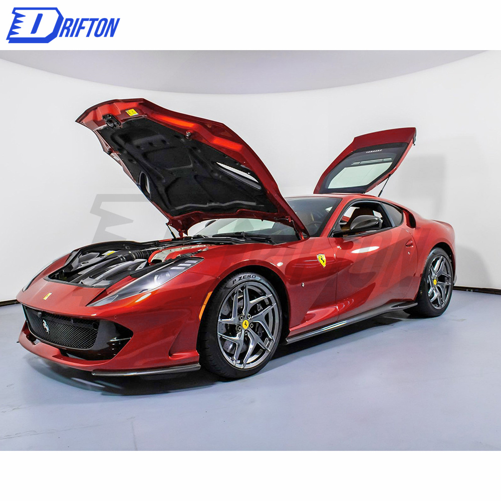 Dry Carbon Fiber Bumper Aero Insert Replacement For Ferrari 812 2017-2018