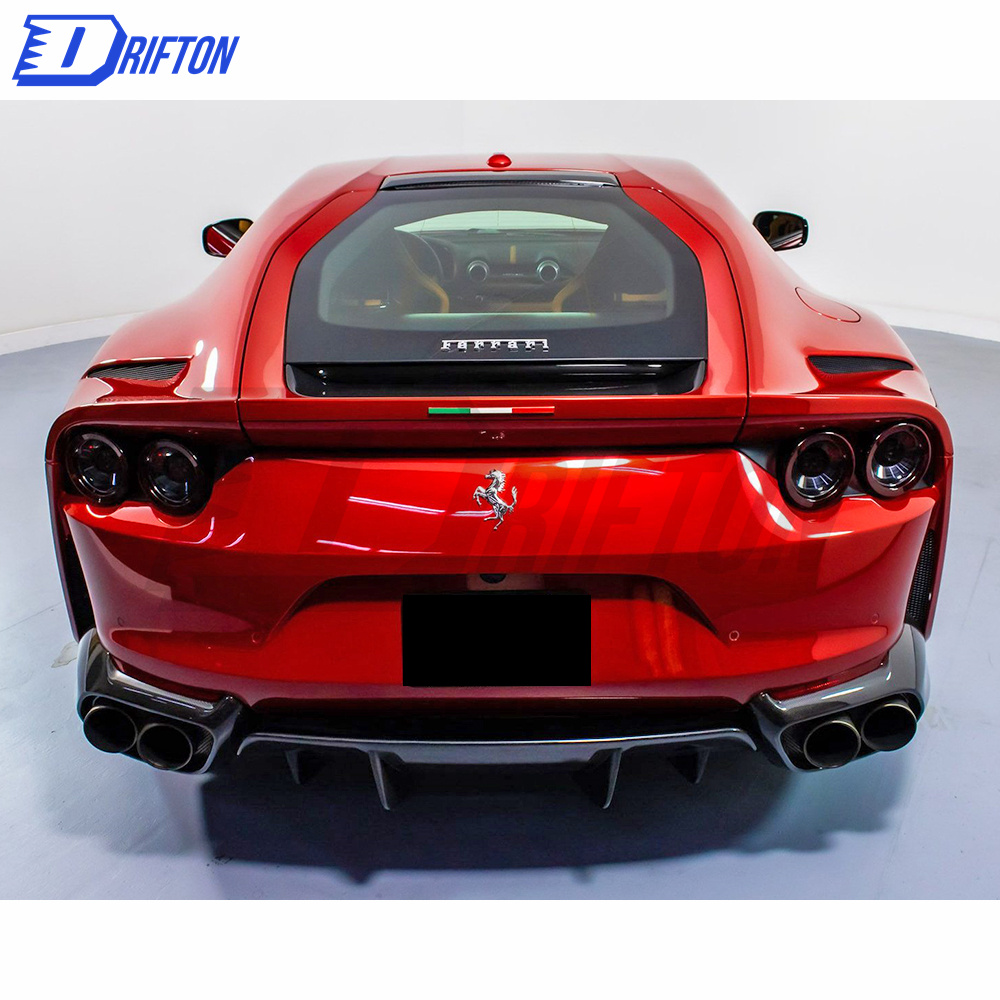 Dry Carbon Fiber Rear Bumper Spoiler For Ferrari 812 2017-2018
