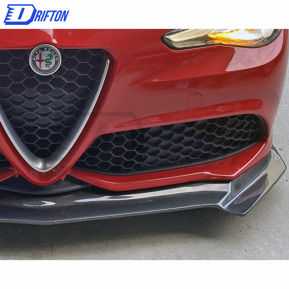 Carbon Fiber Front Lip For Alfa Romeo Giulia Sport Milano 2016-2018