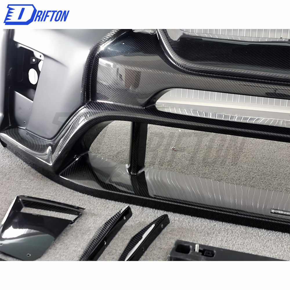 Varis MY19 Style Partial Carbon Fiber Front Bumper For Nissan R35 GTR 2017-2019