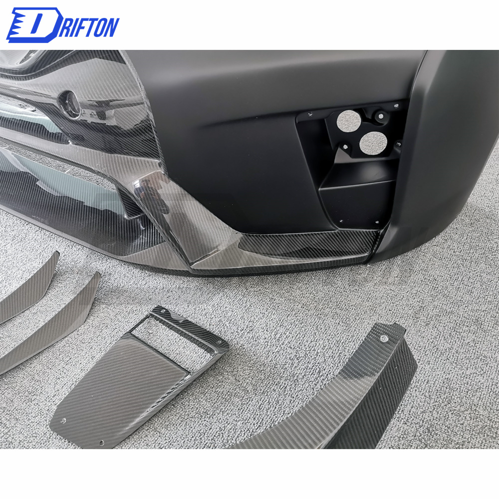 Varis MY19 Style Partial Carbon Fiber Front Bumper For Nissan R35 GTR 2017-2019