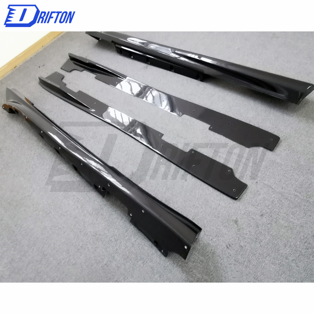 Varis MY19 Style Carbon Fiber Side Skirt With Underboard For Nissan R35 GTR 2017-2019