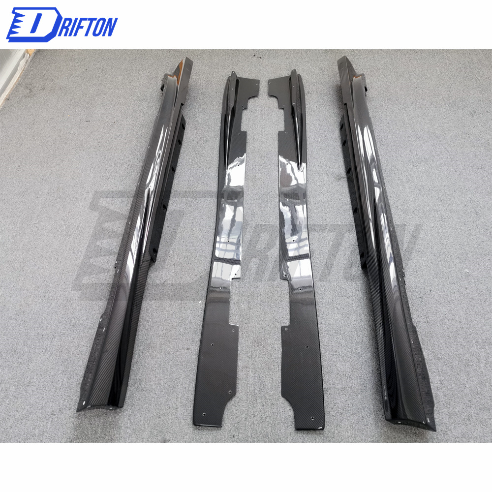 Varis MY19 Style Carbon Fiber Side Skirt With Underboard For Nissan R35 GTR 2017-2019
