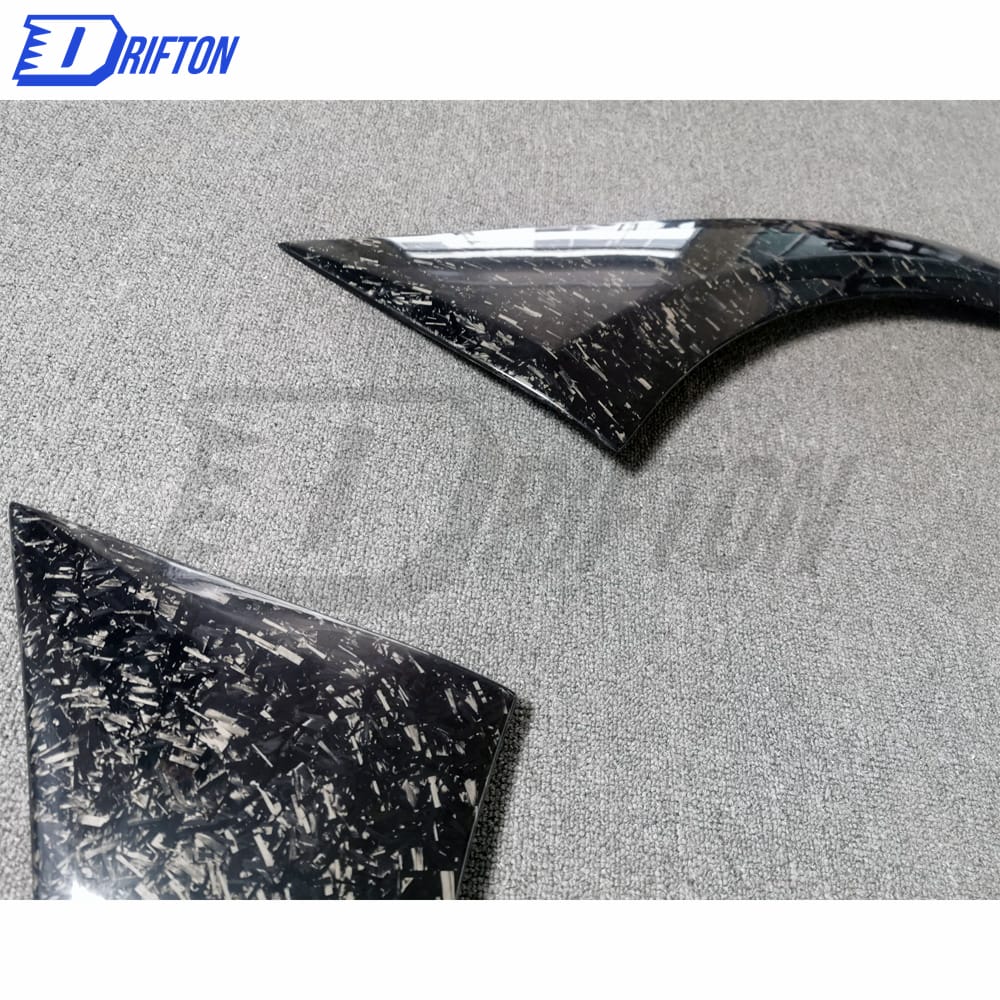 Varis MY19 Style Forged Carbon Fiber Rear Fender Trim Wheels Flare For Nissan R35 GTR 2017-2019