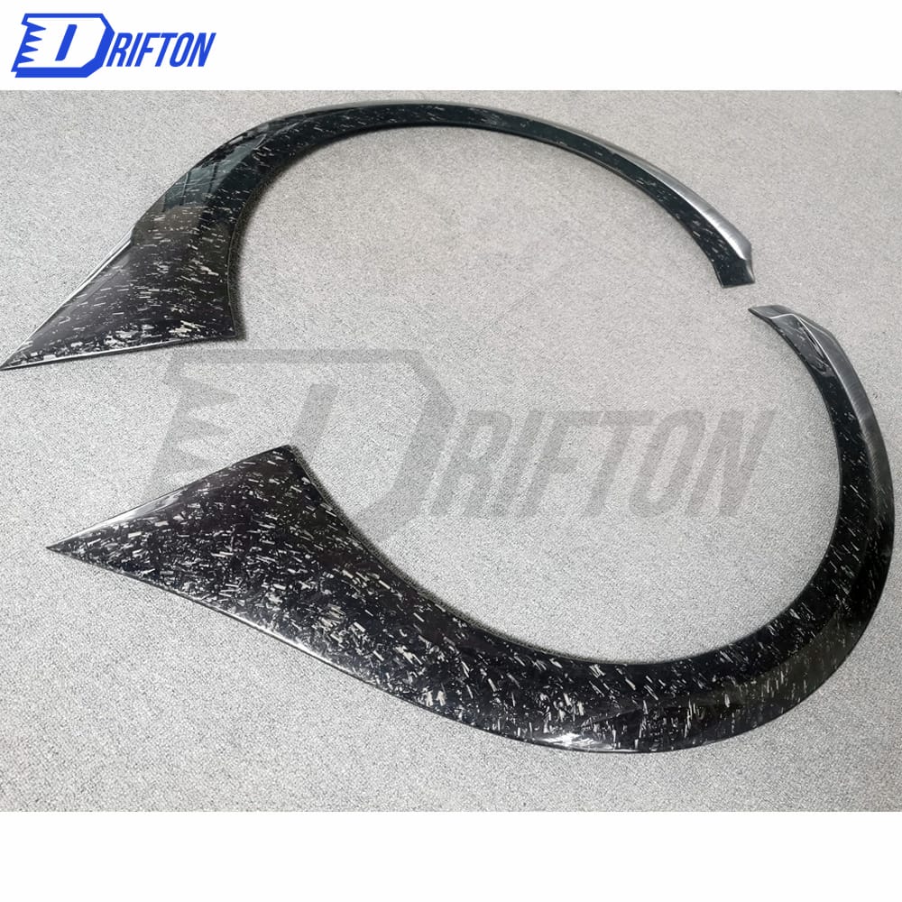 Varis MY19 Style Forged Carbon Fiber Rear Fender Trim Wheels Flare For Nissan R35 GTR 2017-2019