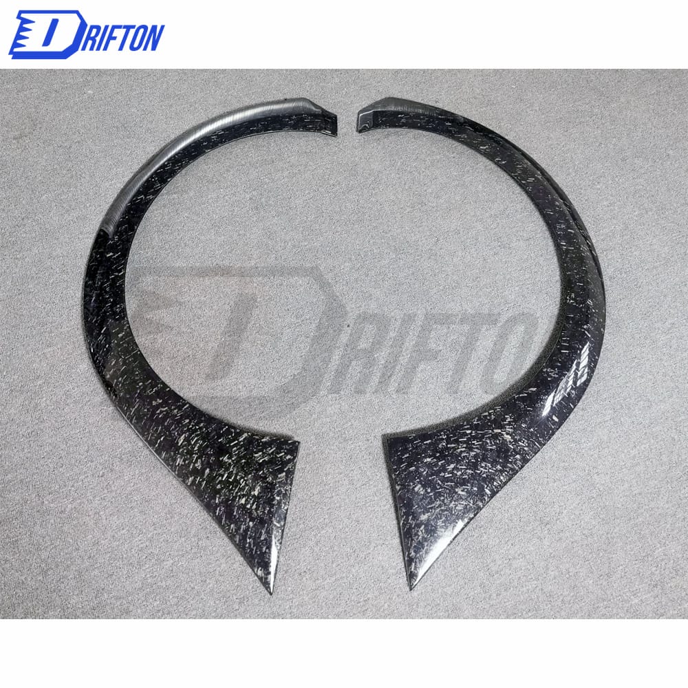 Varis MY19 Style Forged Carbon Fiber Rear Fender Trim Wheels Flare For Nissan R35 GTR 2017-2019