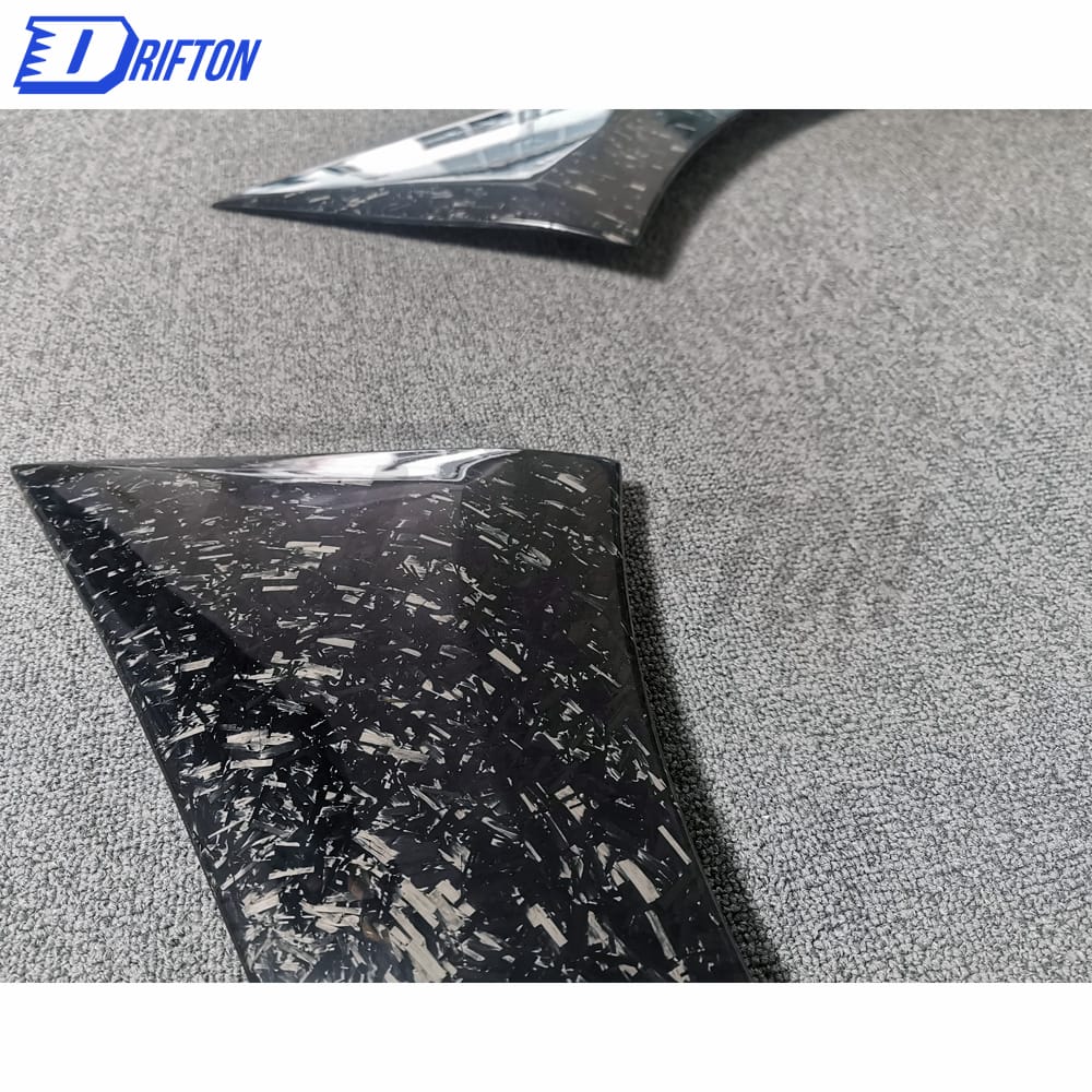 Varis MY19 Style Forged Carbon Fiber Rear Fender Trim Wheels Flare For Nissan R35 GTR 2017-2019