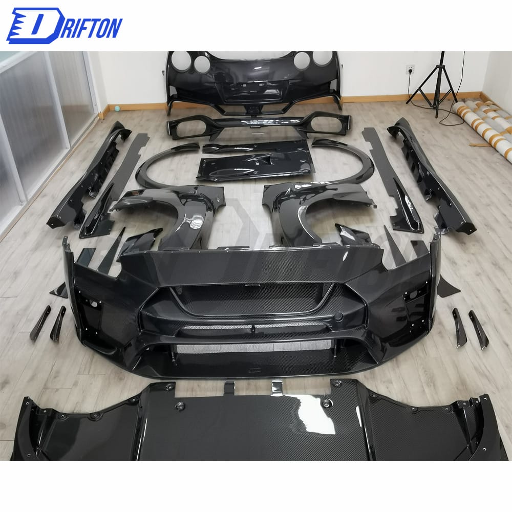 Varis MY19 Style Full Carbon Fiber Car Body Kit For Nissan R35 GTR 2017-2019