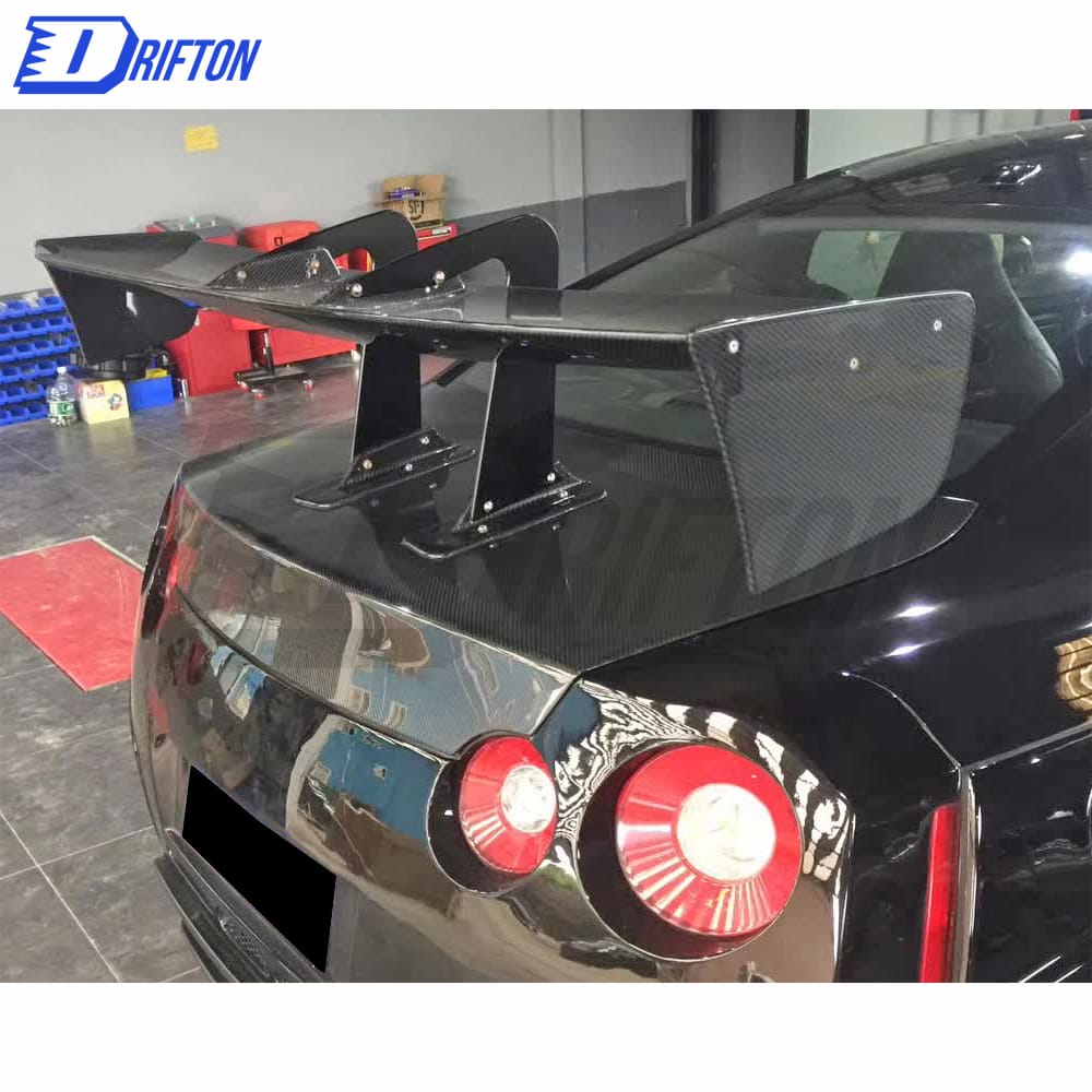 Voltex Type-7 Swan Neck Style Carbon Fiber GT Spoiler 1600mm For Nissan R35 GTR 2008-2019