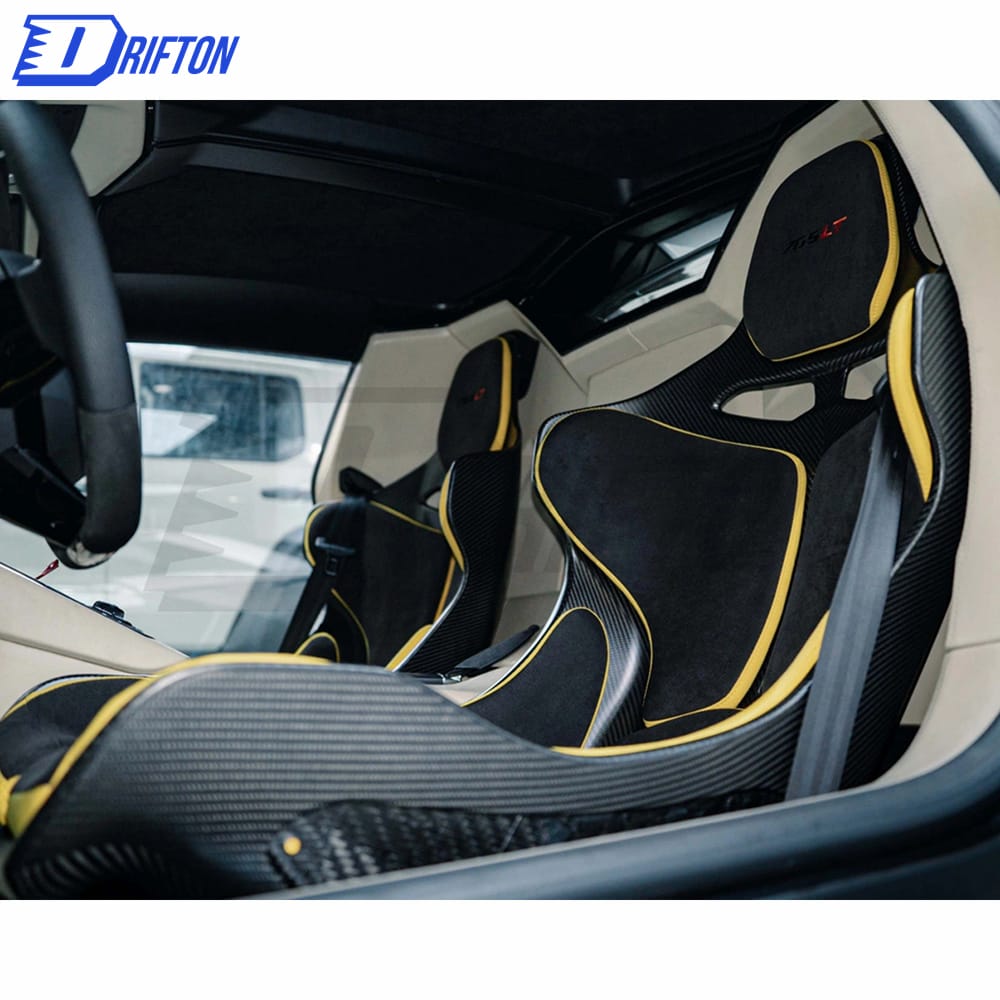 Universal Racing Seats MSO SENNA Style Dry Carbon Fiber Car Bucket Professional Ultra Light Sport Chair mclaren 720s 650s 570s gt bmw m3 m4 m5 m6 m8 x5m x6m c63 e63 amg gt53 gt63 supra m2 lamborghini huracan aventador urus