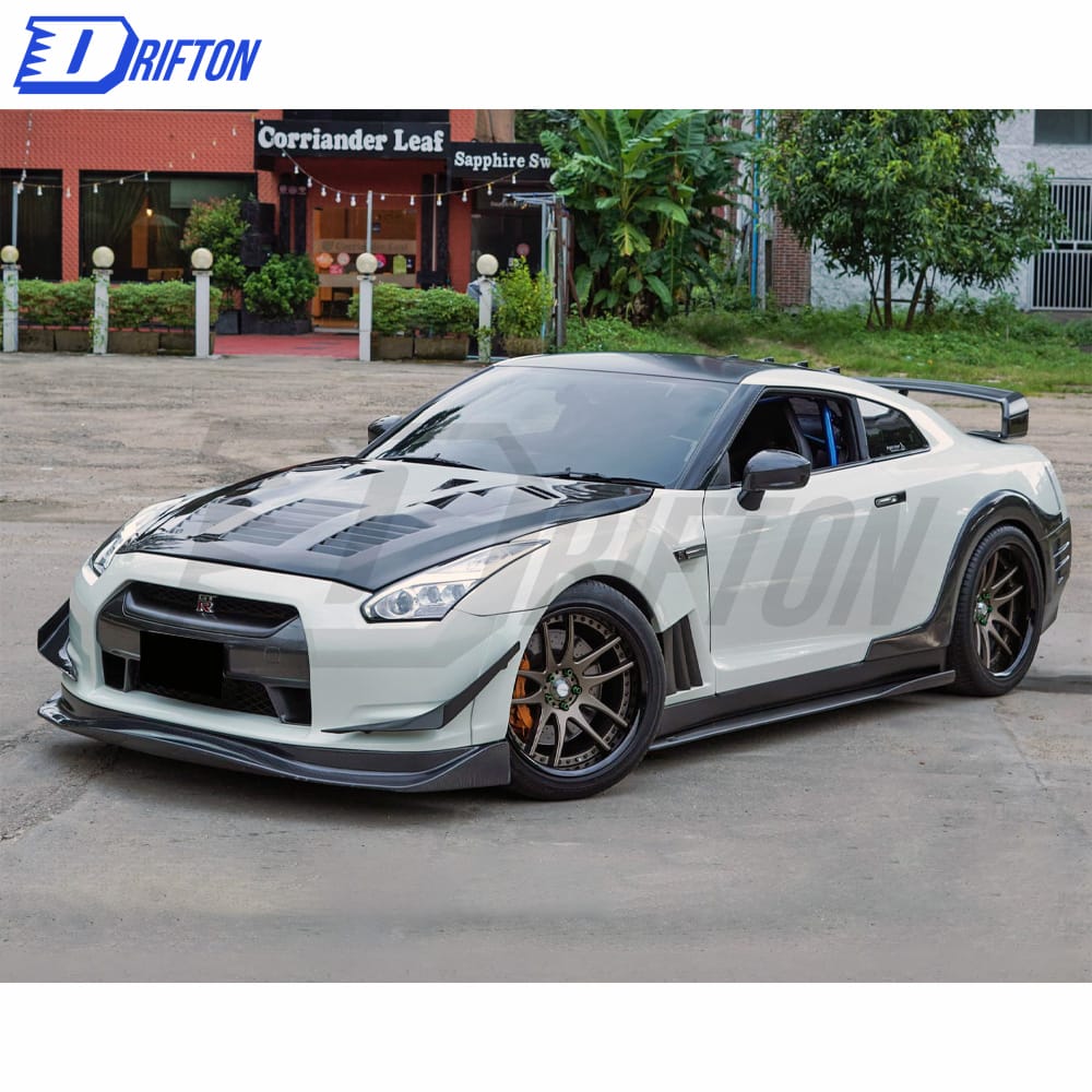 Amuse Style Carbon Fiber Front Lip For Nissan R35 GTR 2008-2011