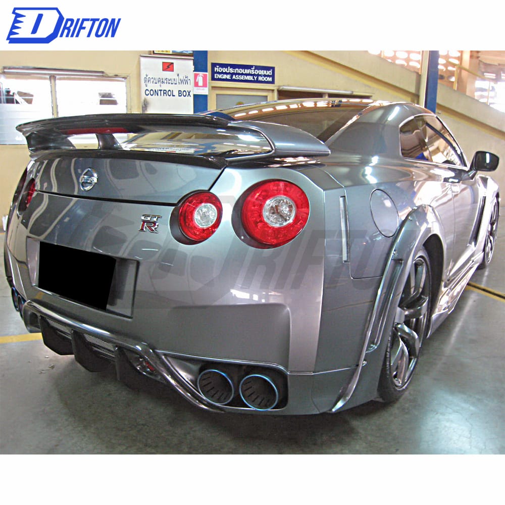 Wald Style Carbon Fiber Rear Diffuser For Nissan R35 GTR 2008-2016