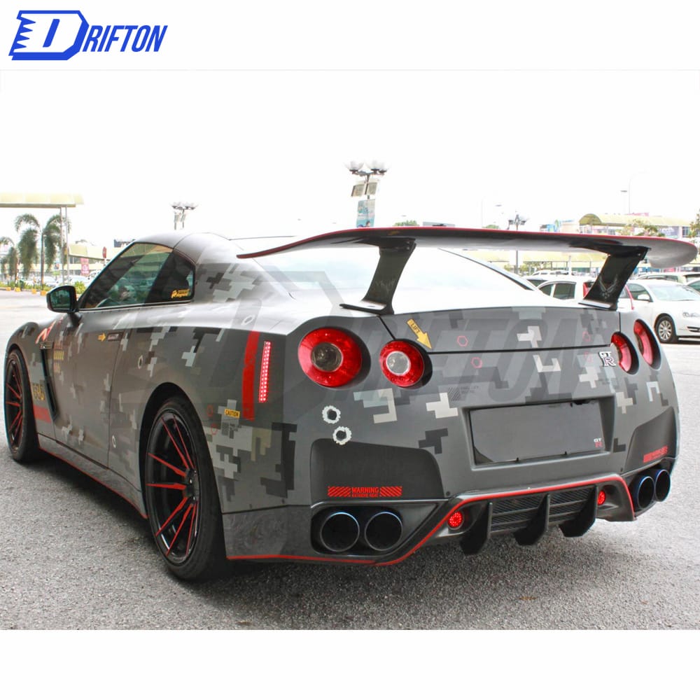 Wald Style Carbon Fiber Rear Diffuser For Nissan R35 GTR 2008-2016