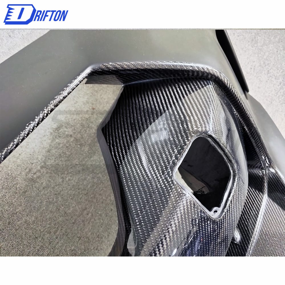 MY17 Style Half Carbon Fiber Front Bumper & Front Lip For Nissan R35 GTR 2008-2016