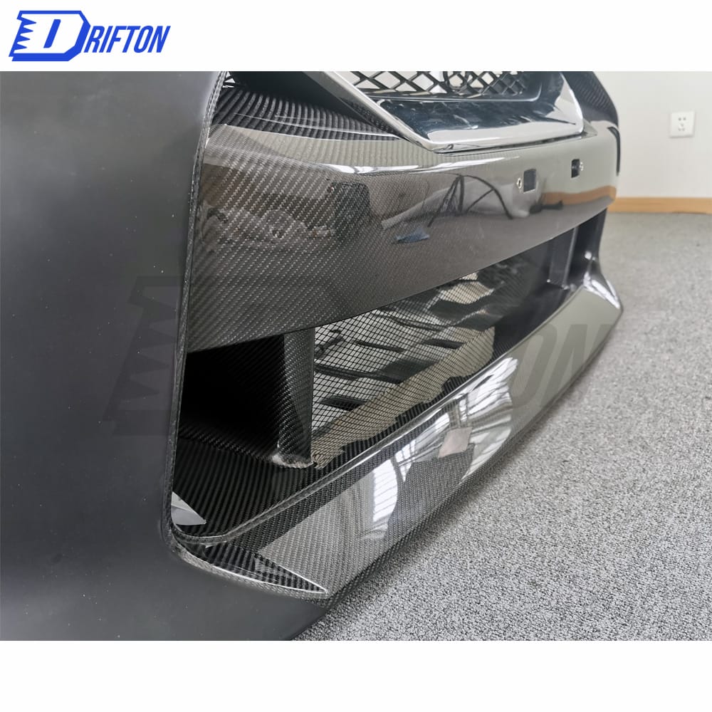 MY17 Style Half Carbon Fiber Front Bumper & Front Lip For Nissan R35 GTR 2008-2016